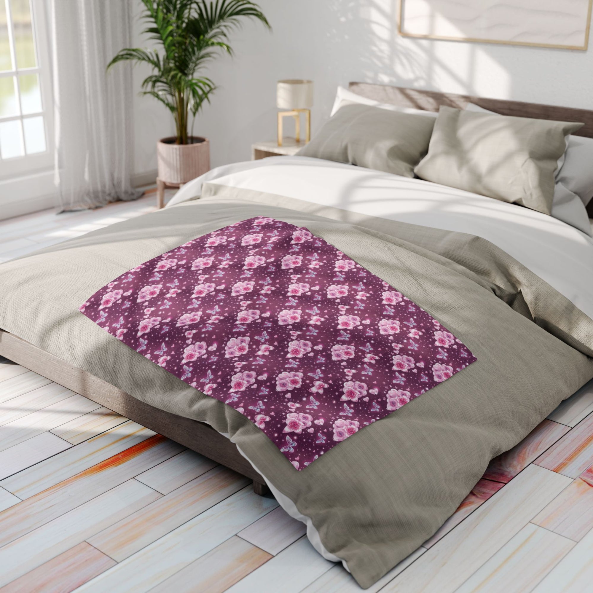 Copy of Cozy Arctic Fleece Blanket with Unique Patchwork Design, Soft Throw, Home Decor, Gift for Winter, Cozy Night In, Birthday Present